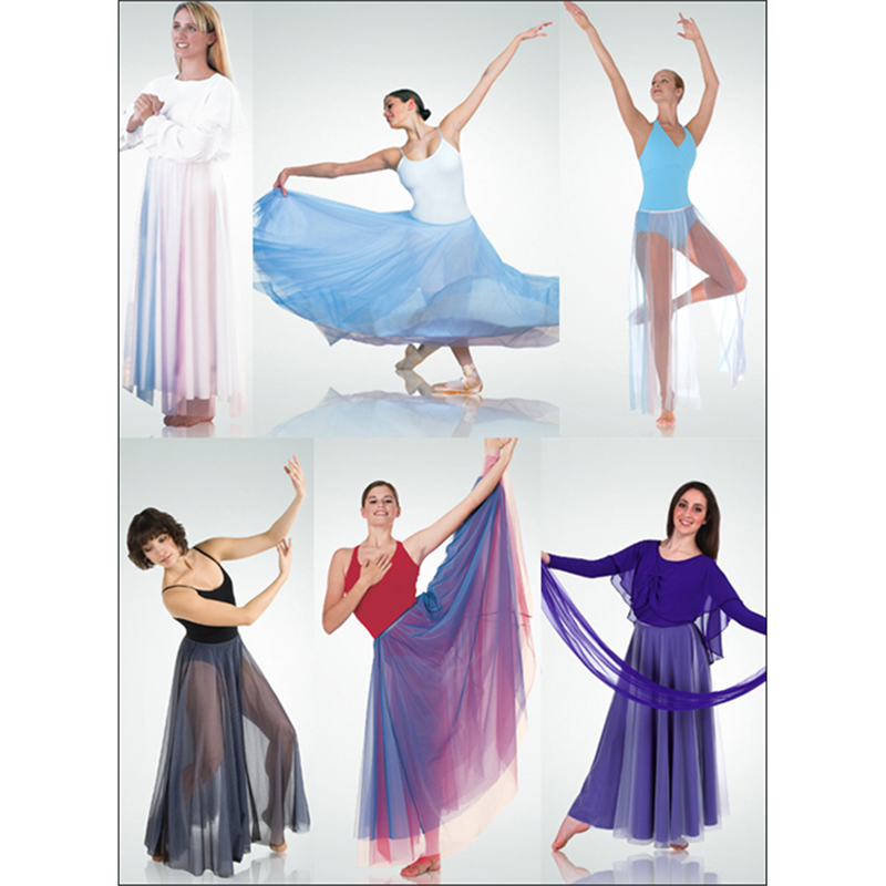Full Circle Chiffon Skirt By Body Wrappers Bw 538 On Stage Dancewear Capezio Authorized Dealer 