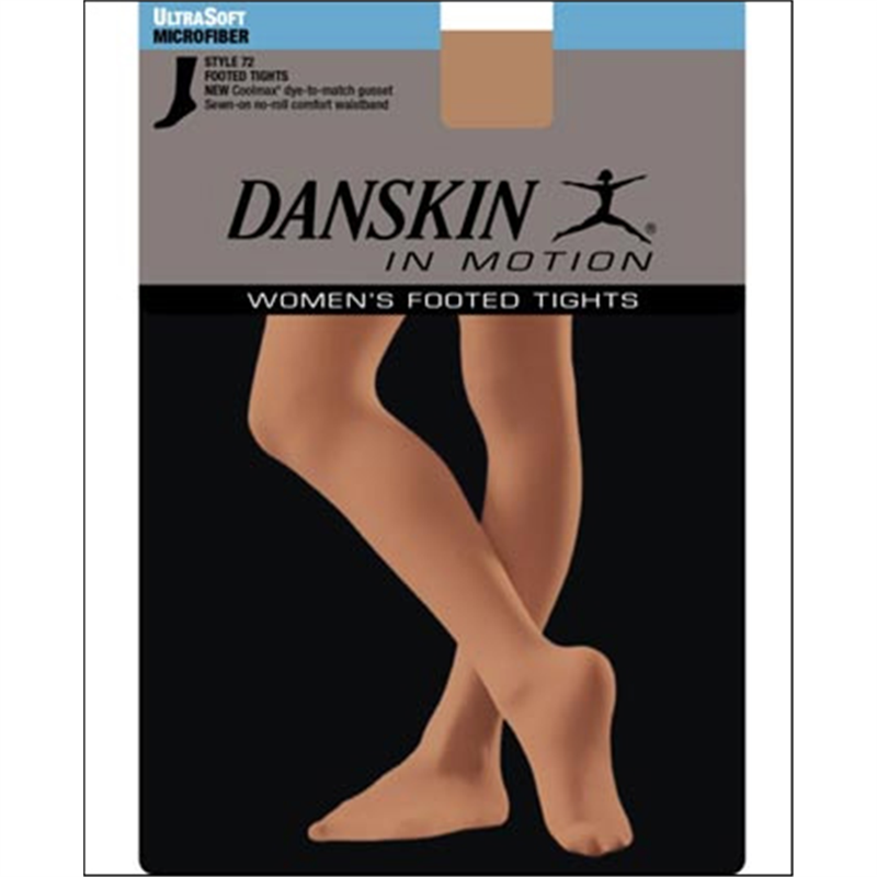 thumbnail image 2 of Danskin Women's Ultrasoft Microfiber Footed Tights - Comfort Dance & Yoga Tights 2 of 11